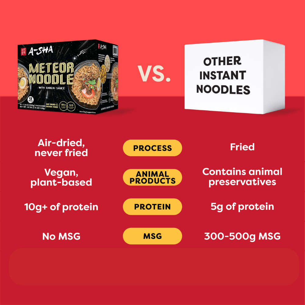 A-Sha Meteor Noodles with Danzai Sauce - A Flavorful Meal in Minutes